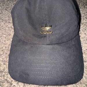 Adidas Black Hat with Gold Emblem